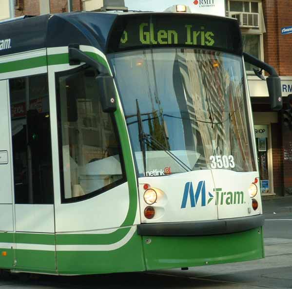 Melbourne M>Tram Siemens Combino D Class 3503